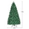 Costway 7Ft/7.5Ft/8Ft Pre-Lit PVC Christmas Tree Hinged 300/400/430 Lights